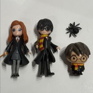Wizarding World Harry Potter Magical Minis Harry Hermione, pencil topper, spider